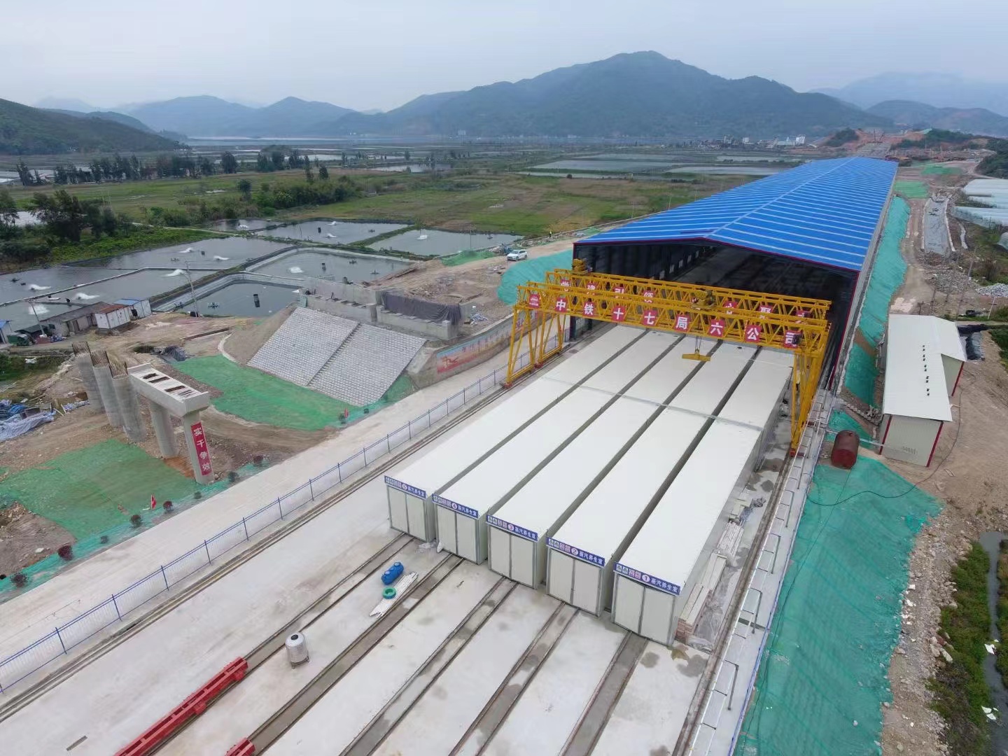 中铁十七局福建宁上高速智慧梁场